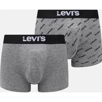Boxerky Boxerky Levi's 2-pack pánské, šedá barva, 37149-0938 37149.0938 90X, vel. S
