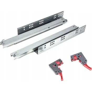 Nábytkové kování Spodní výsuv Sevroll DXS-3D SYNCHRO s tlumeným dovíráním, délka 450 mm 05410