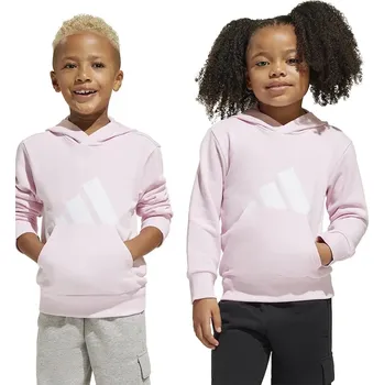 Chlapecká mikina Dětská mikina adidas růžová barva, s kapucí, s potiskem, JC9722 03X, vel. 110