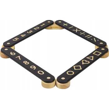 Dřevěná hračka Smyslová dráha dřevěná Balance Beam 4 díly Černá MeowBaby