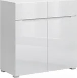 Arten Komoda 2D2S Yolk (bílý mat + bílý lesk) - SKLADEM 1 ks