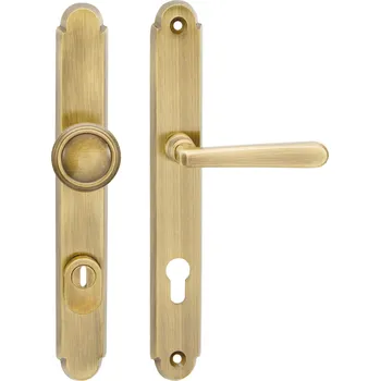 Dveřní kování Cobra ochranné kování ALT WIEN PLUS (bronz česaný) Provedení: PZ L (klika LEVÁ/ klika), Rozteč: 72 mm