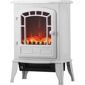 Přímotop Volně stojící krb Wideshop bílý s funkcí topení 2000 W 39 x 24 x 56,5 cm