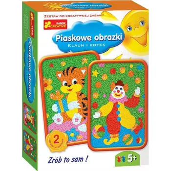 Obraz Ranok-Creative Pískové obrázky Klaun a kotě 03576
