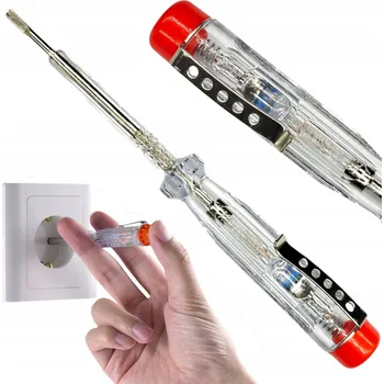 Zkoušečka Zkoušečka elektrické instalace 100-250V, 140 mm Zkoušečka Napětí – Tester Tester