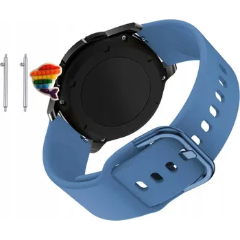 Pouzdro na mobilní telefon Pásek Řemínek pro Garmin Forerunner 55, Silikon Modrý Poutko, nastavitelný