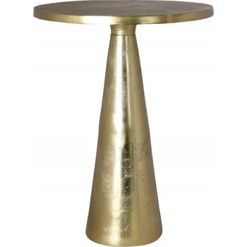 Konferenční stolek KONFERENČNÍ STOLEK kulatý kovový ZLATÝ sada 2 stolků DO OBÝVACÍHO POKOJE