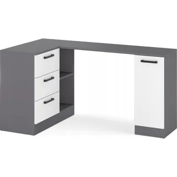 Psací stůl Obdélníkový psací stůl ULWE 155 x 40 x 78 cm antracit, bílá, grafit