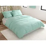 Hotelové povlečení z mikrovlákna JASMINE mentolové - proužek 2 cm Rozměr povlečení: 70 x 90 cm | 140 x 200 cm