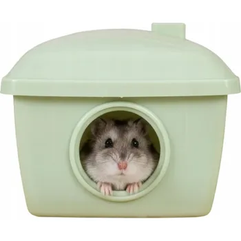 ZOLUX Plastový domeček pro křečka COSY zelený 13,5x10,5x11,1 cm