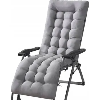 Polštář Polštář na zahradní nábytek šedá mikrovlákno 165x50 cm