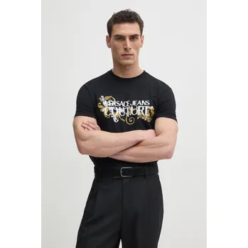 Pánské tričko Bavlněné tričko Versace Jeans Couture 78GAHC05.CJ01C černá 99A, vel. L