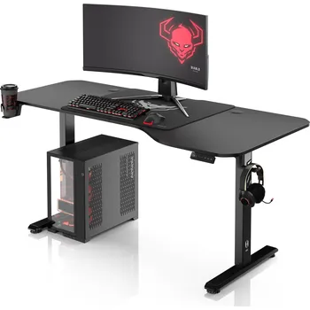 Psací stůl Výškově Nastavitelný Pracovní Stůl Diablo X-Tensio 1600 Černý