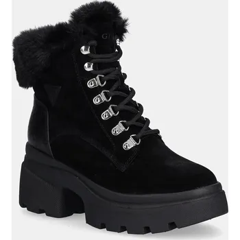 Dámské kozačky Nízké kozačky Guess YARELI FLFYRL.SUE10.BLACK černá 99X, EUR 39