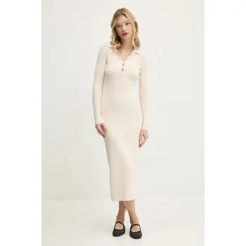 Dámské šaty Šaty Abercrombie & Fitch KI159.4763.178 béžová 12X, vel. S