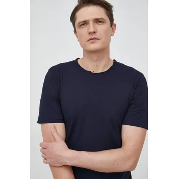 Pánské tričko Bavlněné tričko United Colors of Benetton tmavomodrá barva 3JE1J19A5.016 59X, vel. XL