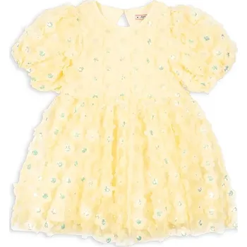 Dámské šaty Dívčí šaty Konges Sløjd EASTER SALLY DRESS žlutá barva, mini, KS103557 10X, vel. 134-140