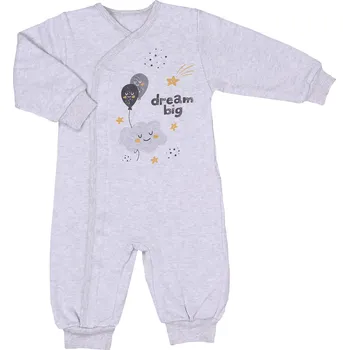 Kojenecká souprava kitikate Zateplené pyžamo Dream Big_S77667 Velikost: 4 ROKY, Barva & Vzor: ŠEDÁ