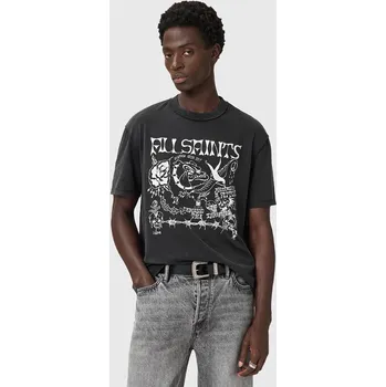 Pánské tričko Bavlněné tričko AllSaints CHINGFORD M002PD šedá 90X, vel. XL