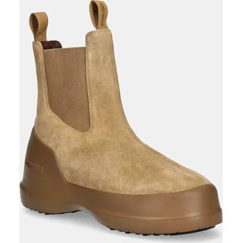 Dámská zimní obuv Semišové kotníkové boty Moon Boot MB LUNA CHELSEA SUEDE hnědá barva, 80D2480050 L003 80D2480050.L003 82X, EUR 43