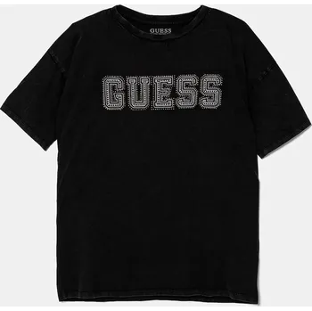 Chlapecké tričko Dětské bavlněné tričko Guess L5RI24.K8HM4.PPYA černá 99X, vel. 166-175