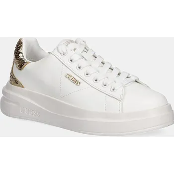 Dámské tenisky Kožené tenisky Guess ELBINA10 dámské, bílá barva, FLFE10 ELE12 FLFE10.ELE12.WHIGO 00X, EUR 38
