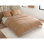 Hotelové povlečení z mikrovlákna JASMINE hnědé - proužek 2 cm Rozměr povlečení: 70 x 90 cm | 140 x 220 cm, 140x200 / 70x90 cm, 140x220 / 70x90 cm, 200x220 + 2 polštáře 70x90 cm