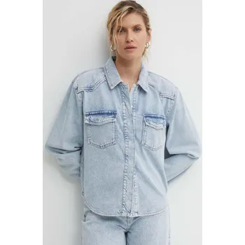 Dámská casual bunda Džínová bunda Gestuz 10909063 modrá 50J, vel. 42