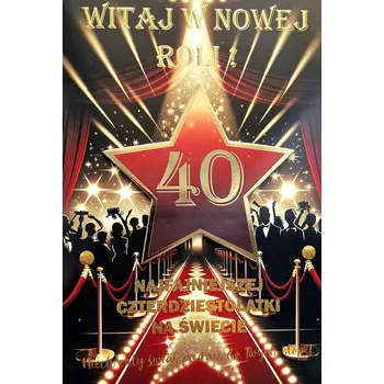 Přání k 40. narozeninám - blahopřání - motiv 4K