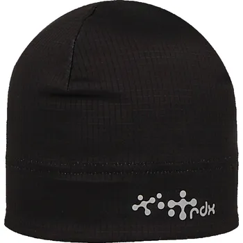 Běžecké oblečení funkční černá čepice RDX Picowinter s reflexním nápisem F1524P velikost 54-56