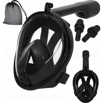 Potápěčská maska Maska do nurkowania s celoobličejovou trubičkou Lamex MASKA DO NURKOWANIA černá