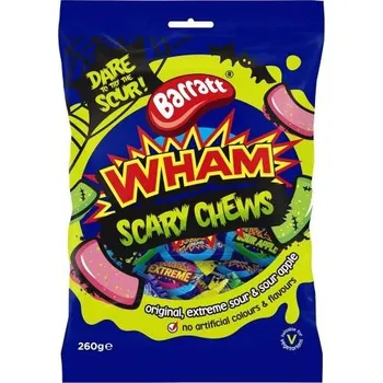 Bonbon Barratt Wham kyselé žvýkací bonbony s ovocnými příchutěmi 260 g