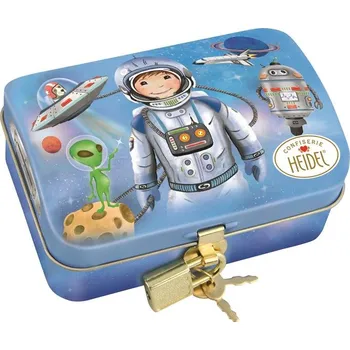 Bonboniéra Heidel Pralinky s náplní 118 g v plechovce - Astronaut