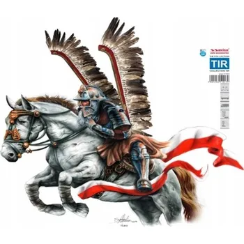 Samolepicí dekorace na vozidlo SAMOLEPKA NÁLEPKA TETOVÁNÍ NA AUTO FÓLIE HUSAR 50 x 47,5 cm 1/11243