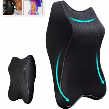 Polštář POLŠTÁŘ na Opěrku Hlavy do Auta pod Krk Záda Hlavu Cestovní Opěrka