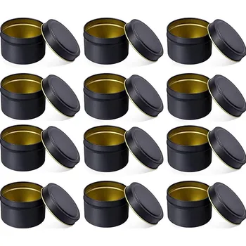 Svíčka PLECHOVKA NA SVÍČKY SKLENICE NÁDOBA NA SVÍČKY KOVOVÁ NA ČAJOVÉ SVÍČKY 8 OZ 12 KS