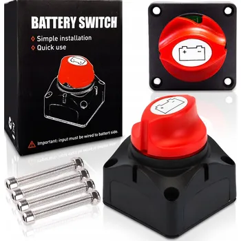 vypínač HLAVNÍ VYPÍNAČ BATERIE 12V - 48V 1250A - OCHRANA / ODPOJOVAČ AKUMULÁTORU