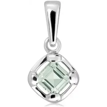 Přívěsek Lesia S Green Amethyst - stříbrný přívěsek se zeleným ametystem