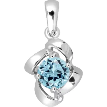 Přívěsek Oceanus S Blue Topaz - stříbrný přívěsek s modrým topazem