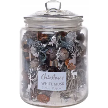 Vánoční dekorace Potpourri v dóze s víčkem Christmas White Musk