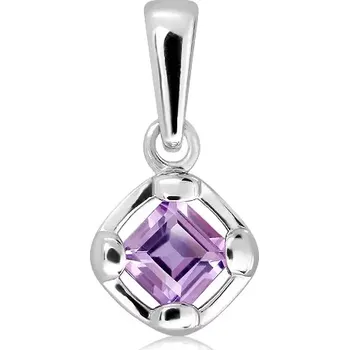 Přívěsek Lesia S Amethyst - stříbrný přívěsek s ametystem