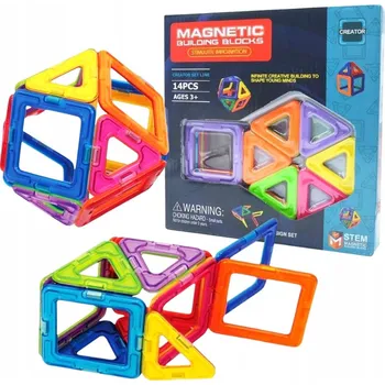 ostatní stavebnice STAVEBNICE KOSTKY BAREVNÉ 14 DÍLKŮ SKLÁDAČKA