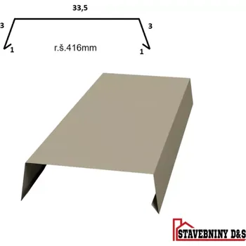 Plech atika rš: 416 mm délka 2m (plech na zeď)