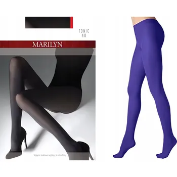 Podprsenka Punčocháče hladké Marilyn TONIC 40den fialové Ink velikost L