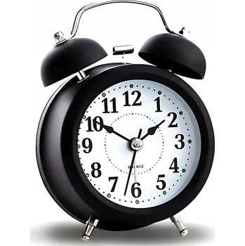 Hodiny BUDÍK RETRO KLASICKÝ LED S ALARMEM LOFT STOJÍCÍ ANALOGOVÝ NA BATERIE