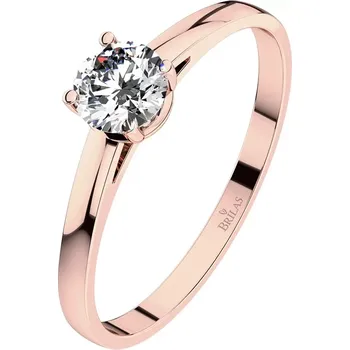 Prsten Diona RW Safír (4 mm) - zásnubní prsten z růžového zlata se safírem