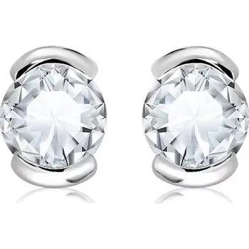 Náušnice Hela S White Topaz - stříbrné náušnice s bílým topazem