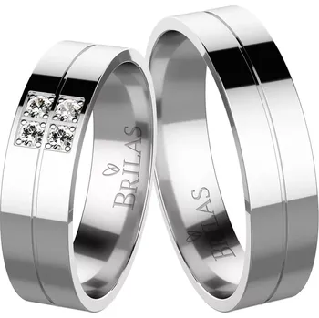 Prsten Liana White Briliant - snubní prsteny z bílého zlata