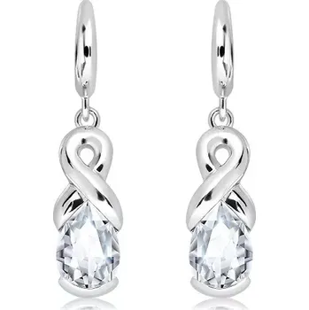 Šperk Man S White Topaz - stříbrné náušnice s bílým topazem