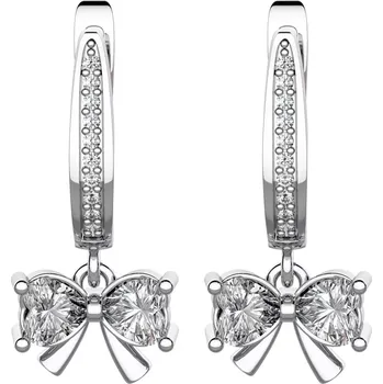 Náušnice Poppy - stříbrné náušnice se zirkony